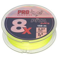 Pintas valas Pro Catch X8 0.07mm 150m geltonas