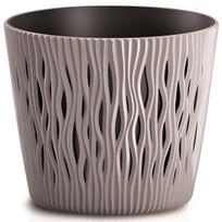 Gėlių vazonas Sandy Round 22x26cm, šviesiai rudas