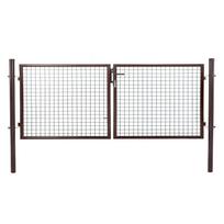 Dvipusiai vartai 4m x 1.5m Ruda su spyna