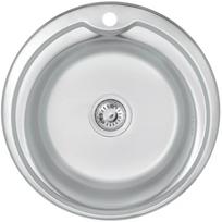 Virtuvės kriauklė AB 510X0.8MM Satino apdaila