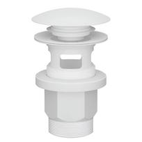 Nutekėjimo sifonas kriauklei 1 1/4" Klik-klak, Balta