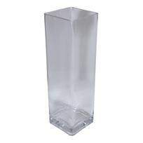 Vaza stiklinė permatoma 12x40cm