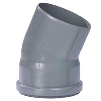Kanalizacijos alkūnė 110mm 22° Pilka