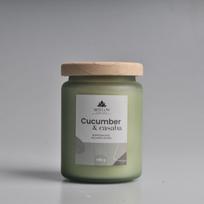 Aromatinė žvakė CUCUMBER & CASABA 580g Alyvuogių žalia