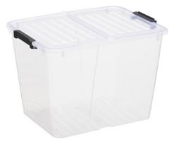 Dėžė Home box Flex 30L Skaidri su dangčiu