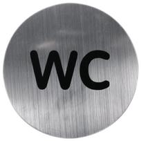 Durų ženklas RIDDER WC Matinis chromas