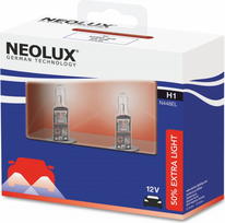 Lemputė Neolux H1 12V 2SCB +50% Extra Light