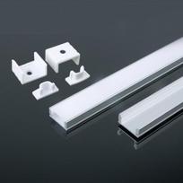 Led juostos profilis V-TAC Aliuminis 2000x17.4x7mm Balta spalva