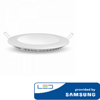 Šviestuvas V-TAC 12W LED Apvalus 4000K Neutraliai Baltas