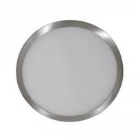 Led panelė V-TAC 18W šviesaus satino nikelio apvali 3000K