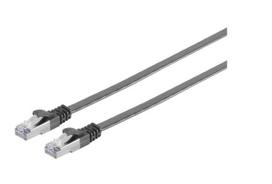 U/UTP CAT6A 0.50M Black Flat