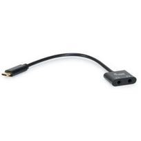 Equip 133469 Audio-Kabel 0,15 m USB C 2 x 3.5mm Schwarz (133469)