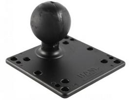 RAM Mounts VESA-Platte (120,7 x 120,7 mm) - D-Kugel (2,25 ), 75x75 u. 100x100 mm Lochraster (RAM-D-246U)