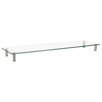 LOGILINK - Glass tabletop monitor riser, extra wide, max. 20 kg