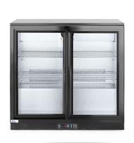Dvejų stumdomų durų baro šaldytuvas , Arktic, 158L, Juodas, 220-240V/160W, 900x520x(H)865mm