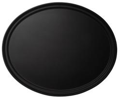 Serviravimo padėklas Camtread, ovalus, neslidus, Cambro, Juodas, 685x560x(H)32mm
