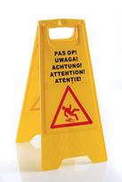 Informacinis ženklas - dėmesio! Slidžios grindys, HENDI, 300x460x(H)615mm