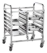 Dvigubas vežimėlis talpykloms transportuoti – 12x GN 1/1, HENDI, 810x610x(H)960mm