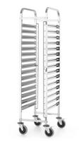 Transportavimo vežimėlis 15x, HENDI, Kitchen Line, GN 1/1, Sidabro, 380x550x(H)1705mm