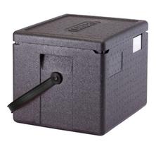 Termoizoliacinis konteineris Cam GoBox su juodu dirželiu, GN 1/2, Cambro, 22,3L, Juodas, 390x330x(H)316mm