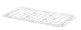 Grotelės gastro talpykloms GN iš polikarbonato, HENDI, Profi Line, GN 1/1, Permatomas, 467x263mm