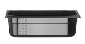 GN talpykla 1/3 iš juodo polikarbonato, HENDI, Profi Line, GN 1/3, 4L, Juodas, 325x176x(H)100mm