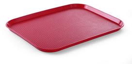 Didelis polipropileno padėklas Fast Food, HENDI, Raudona, 350x450x(H)20mm