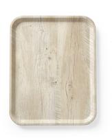 Serviravimo padėklas su melamino laminatu, medžio raštu, AmerBox, Šviesi mediena, 330x430mm