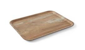 Serviravimo padėklas su melamino laminatu, medžio raštu, AmerBox, Mediena, 370x530mm