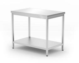 Centrinis stalas su lentyna – susukamas, gylis 600 mm, HENDI, Profi Line, 1000x600x(H)850mm