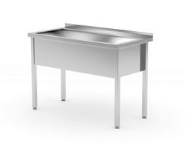 Stalas su viena plovimo vonia - suvirintas, HENDI, Profi Line, 800x600x(H)850mm