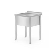 Stalas su viena plovimo vonia - suvirintas, HENDI, Profi Line, 600x600x(H)850mm