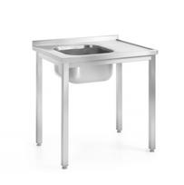 Stalas su plovimo vonia – suvirintas, gylis 600 mm, HENDI, Profi Line, 1000x600x(H)850mm