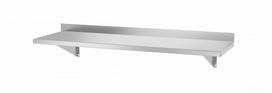 Sieninė lentyna su 2 laikikliais, HENDI, 1000x300x(H)250mm