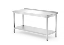 Sieninis stalas su lentyna – surenkamas, gylis 700 mm, HENDI, Profi Line, 1600x700x(H)850mm