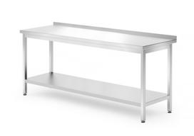 Sieninis stalas su lentyna – surenkamas, gylis 700 mm, HENDI, Profi Line, 1800x700x(H)850mm