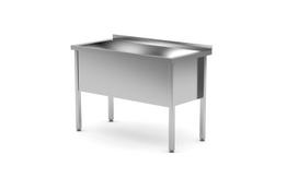 Stalas su viena plovimo vonia, suvirintas, HENDI, Profi Line, 1200x600x(H)850mm