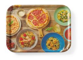Neslystantis valgio padėklas, su atspaudais, HENDI, tasty pizza & pasta, 330x430mm