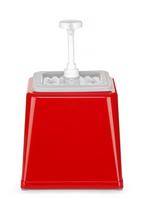 Padažų dozatorius su siurbliu, HENDI, 2,5L, Raudona, 230x210x(H)327mm