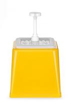 Padažų dozatorius su siurbliu, HENDI, 2,5L, Geltonas, 230x210x(H)327mm