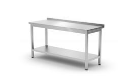 Sieninis stalas su lentyna – susukamas, gylis 600 mm, HENDI, Kitchen Line, 1200x600x(H)850mm