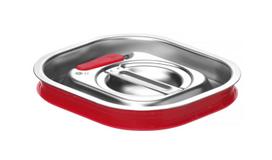 GN talpyklų dangtis su silikoniniu tarpikliu, HENDI, Kitchen Line, GN 1/6, 156x142mm