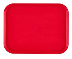 Padėklas iš polipropileno fast food, vidutinis, Cambro, Raudona, 300x410x(H)19mm