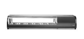Suši vitrina, Arktic, Į komplektą įeina: 6 x GN 1/3 (A) 40 mm., GN 1/3, Juodas, 220-240V/190W, 1529x426x(H)296mm
