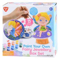 PLAYGO Paint Your Own fėjos ir papuošalų dėžutės rinkinys, 78393