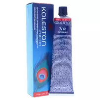 Wella Professionals, Koleston Perfect, Permanent Hair Dye, 7/41 Medium Red Ash Blonde, 60 ml