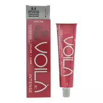 "Intercosmo Voilà 3C Intense 8.4 Light Copper Blonde" plaukų dažai 60ml