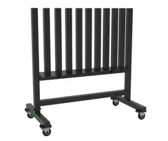 Neopreninių/vinilinių svarmenų stovas Tunturi Pro Neoprene/Vinyl Dumbbell Rack, Incl. Wheels