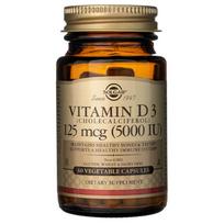 Solgar Vitaminas D3 125 mcg (5000 TV) - 60 kapsulių