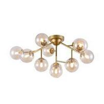 Lubinis sietynas Maytoni Modern aukso spalvos su stiklo kupolu MOD545PL-12G